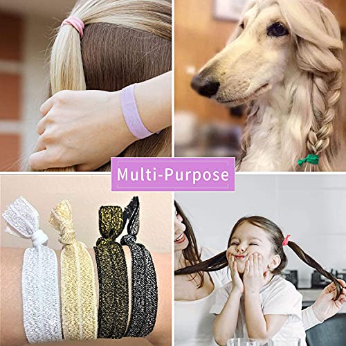  Parcelona French Twin Cube Small Hair Ties Set of 2 Celluloid  Acetate Ponytail Non Slip Flexible Elastic Hair Ties for Thick Hair Durable  Fashion Hair Styling Women Hair Accessories Hair