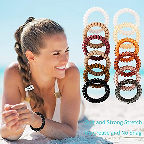 Plastic spiral on sale hair ties